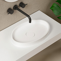 Раковина накладная ABBER Stein AS2603 белый