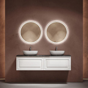 Мебель для ванной со столешницей Sancos Very 160 VR80W+TT160A1X Bianco/Black Sky