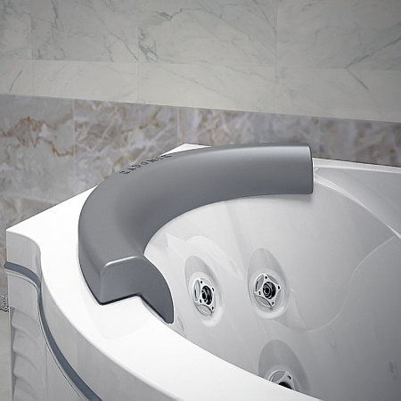 Подголовник для ванны Радомир R3, серебристый