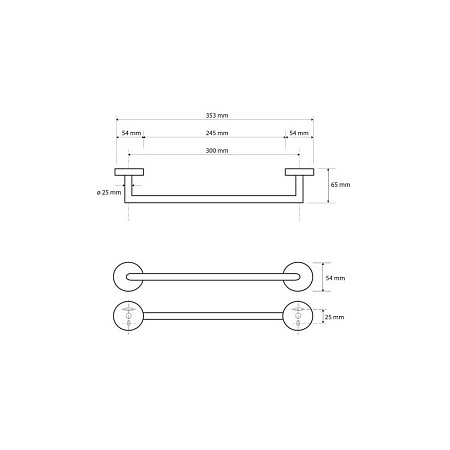 Поручень Bemeta Omega 104204332 25