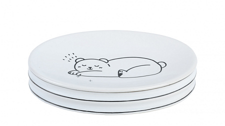 Мыльница керамическая Fixsen Teddy FX-600-4 белый