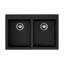 Кухонная мойка Omoikiri Bosen 80-2-BL 53x80x20 черный