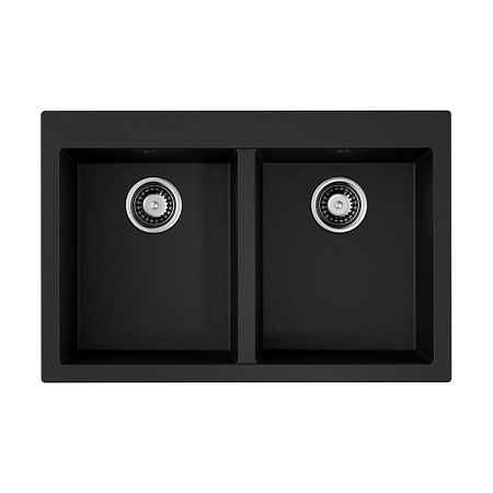 Кухонная мойка Omoikiri Bosen 80-2-BL 53x80x20 черный