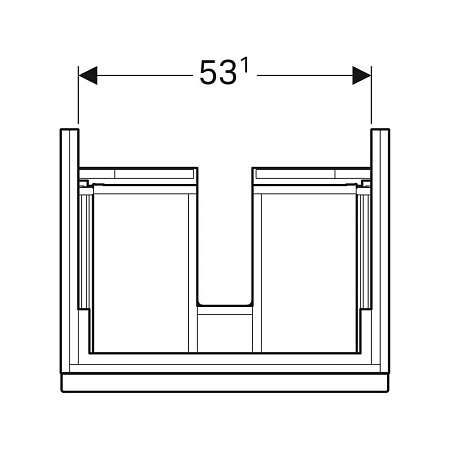 Тумба под раковину Geberit iCon 840260000 60 белый