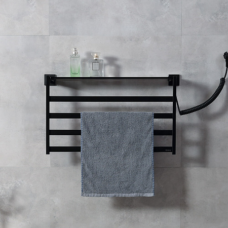 Полотенцесушитель электрический Black & White Universe N-333B 580x350 черный матовый