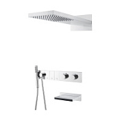 Душевой комплект Boheme Zodiac 133-2-CR для душа, с термостатом, с изливом, хром