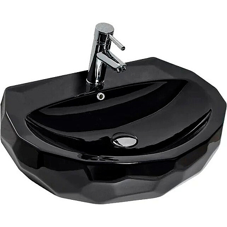 Раковина на столешницу beWash Bekinger 87601106 60x45x15 черный глянцевый