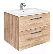 Тумба с раковиной Roca Victoria A857468517 60 см, 2 ящика, орех