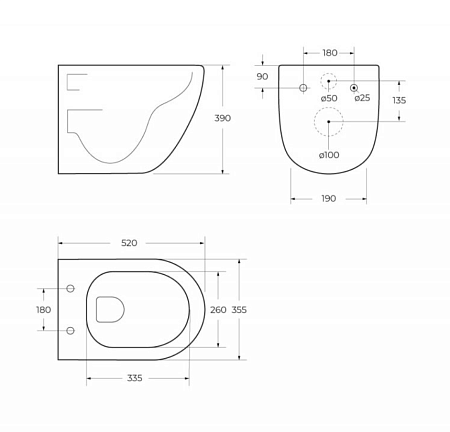 Унитаз подвесной BelBagno Flay-R BB053CH-TOR-FC смыв TORNADO