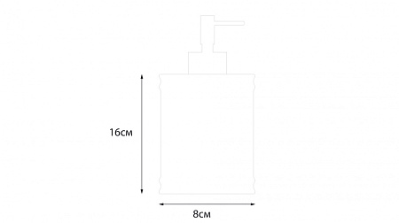 Дозатор для жидкого мыла Fixsen Teddy FX-600-1 черный | белый