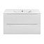 Тумба с раковиной Vincea Mia Slim VMC-2MC900S1GW 90 подвесная, 2 выкатных ящика, G.White