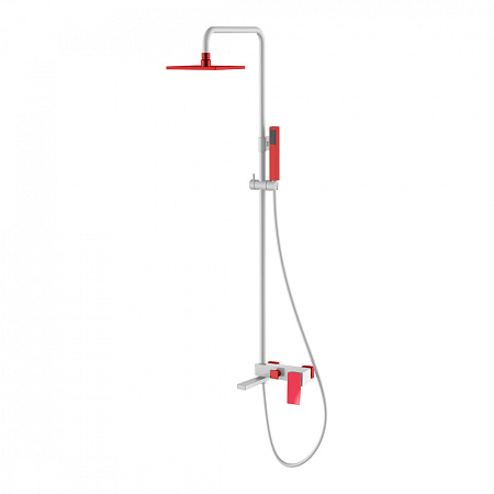 Душевая стойка Boheme Q 148-WR.2 белый/красный