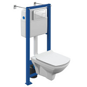 Комплект Cersanit Carina XL CO DPL EO slim+VECTOR + CORNER подвесной унитаз+инсталляция+к