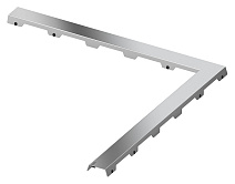 Решетка Tece TECEdrainline Steel II 610982 90х90 угловая, нержавеющая сталь глянцевая