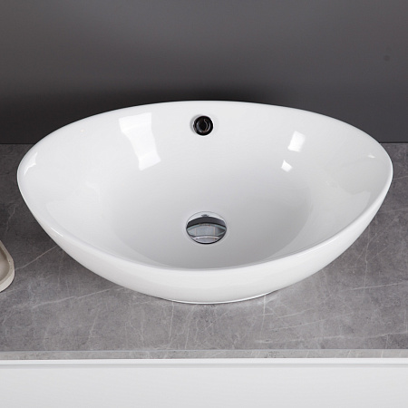 Раковина накладная BelBagno BB1087 59x39x19 белый