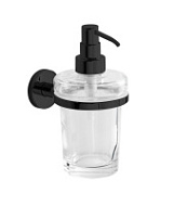 Дозатор для жидкого мыла Inda One A24120NE03 настенный, черный матовый