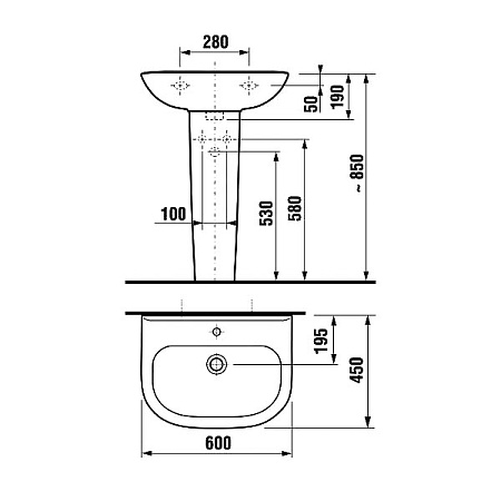 Раковина Jika Olymp 8106130001041 60х45