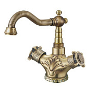 Смеситель Zorg Antic A 3009U-BR для раковины, бронза