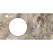 Столешница Kerama Marazzi Cono Ониче CO2.SG567402R\97 97x48,5 с отв. под смеситель, бежевый лаппатир