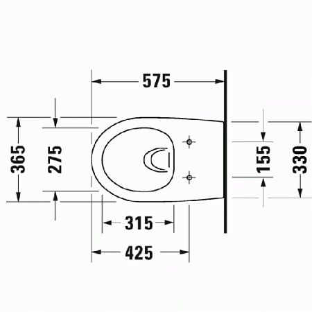 Унитаз подвесной Duravit Architec 2572092000