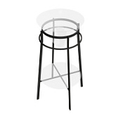 Консоль под раковину Kerama Marazzi Cono CO.44\BLK.M 44 черный матовый