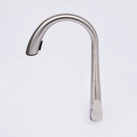 Смеситель WasserKRAFT A8617 для кухонной мойки, с выдвижным изливом, нержавеющая сталь