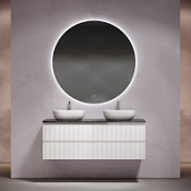 Мебель для ванной со столешницей Sancos Snob R 140 SNR70W+TT140A1X Bianco/Black Sky