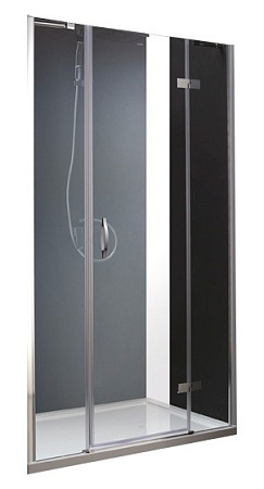 Душевая дверь в нишу Cezares Bergamo BERGAMO-W-B-13-30+60/40-C-Cr-R 130 R прозрачное стекло