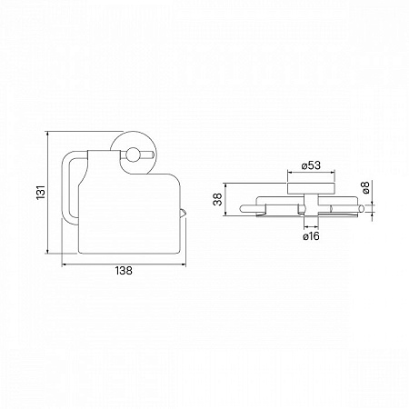 Держатель туалетной бумаги IDDIS Sena SENSSC0i43 хром
