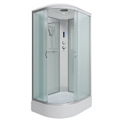 Душевая кабина Niagara Classic NG-33984-14RP 90x80x215 стекло матовое/профиль серебро