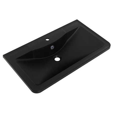 Раковина BelBagno BB1000/455-LV-ART-ALR-NERO 100х45 черный матовый