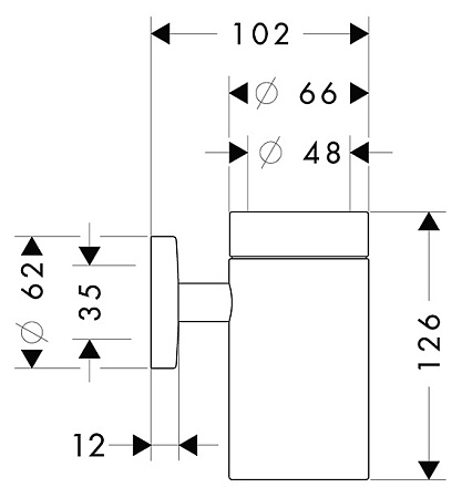 Стакан Hansgrohe Logis 40518000 хром