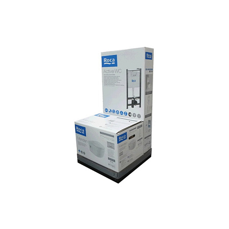Унитаз Roca Meridian 893104110 + инсталляция + кнопка ПЭК