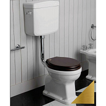 Унитаз напольный Simas Londra LO911bi горизонтальный выпуск, со средним бачком, орех/золото