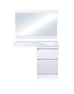 Мебель для ванной напольная El Fante Даллас 120 R 2 ящика, пленка, белый