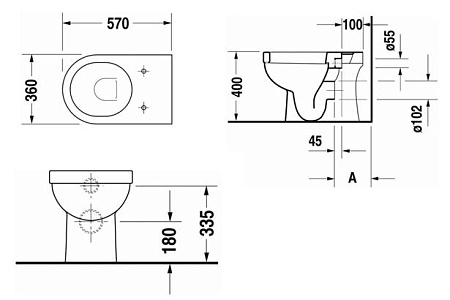 Крышка-сиденье Duravit Happy D 0066910000