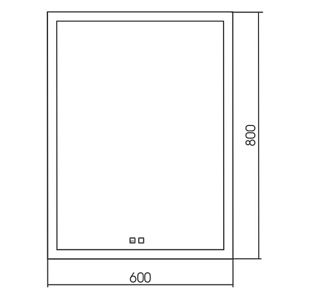 Зеркало Silver mirrors Гуверт LED-00002258 60х80 с подсветкой и подогревом