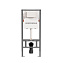 Инсталляция Ceramica Nova Balance CN121001 для унитаза, серый