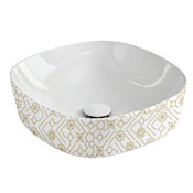 Раковина ArtCeram Ghost GHL001 01;90 42 с узором