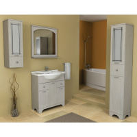 Мебель для ванной Dreja Antia 99.0403 75 капучино, 2 ящика, 3 дверки