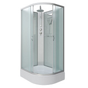 Душевая кабина Niagara Classic NG-33984-14LBKT 90x80x210 стекло матовое/профиль серебро