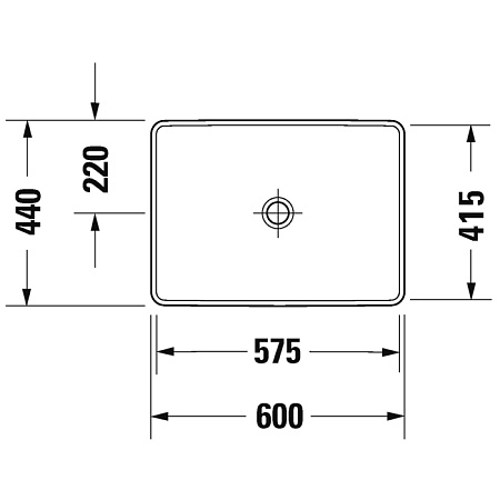 Раковина Duravit D-Neo 0358600079 60x44 белый 