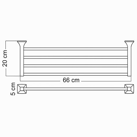Полотенцедержатель WasserKRAFT Wern K-2511 66 хром