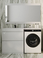 Мебель для ванной напольная El Fante Даллас 140 L 2 ящика, пленка, белый