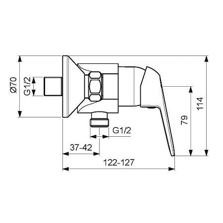 Смеситель Vidima Fine BA387AA для душа