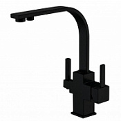 Смеситель Zorg Sanitary ZR 332 YF BLACK для кухонной мойки, черный