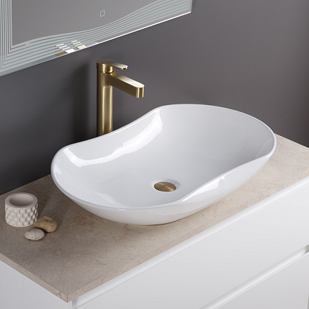 Раковина накладная BelBagno BB1334 41x66.5x12 белый