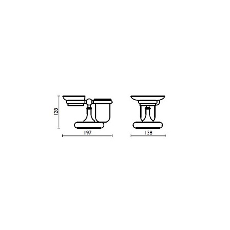 Мыльница Bagno & Associati Folie FS77351SW CR