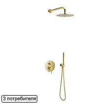 Душевая стойка Excellent Pi AREX.SET.1247GL золото