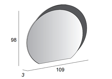 Зеркало Cezares 44773 109x98x3